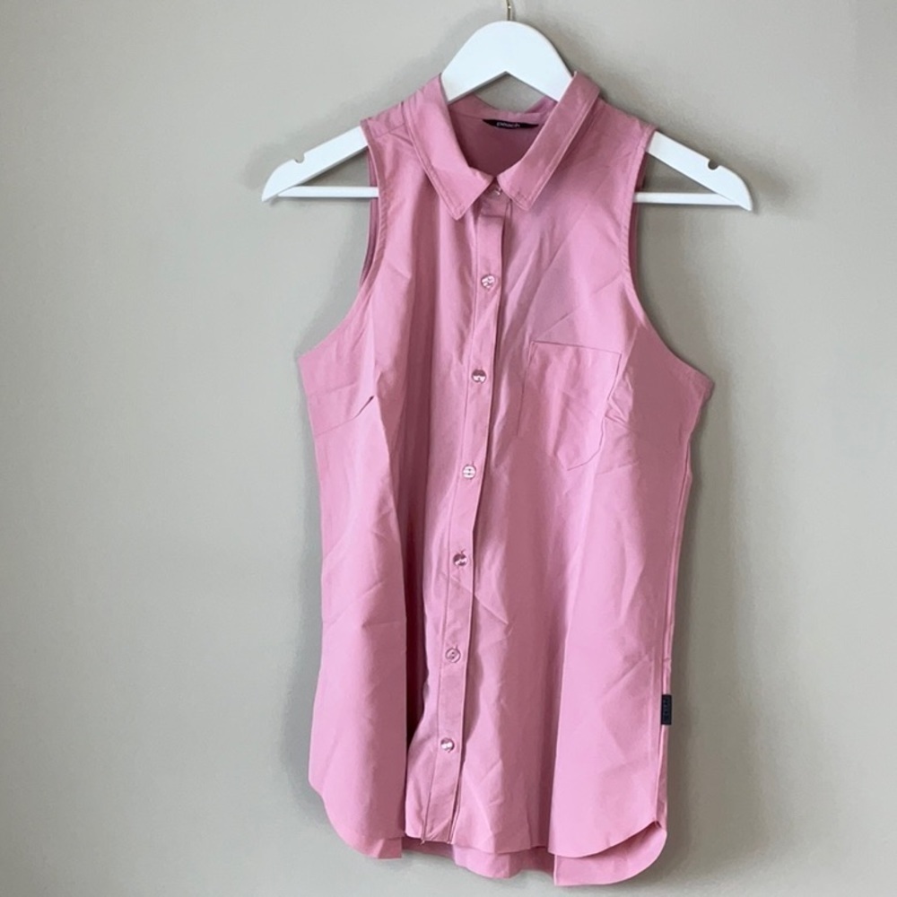 Peach sleeveless trial blazer wild rose
